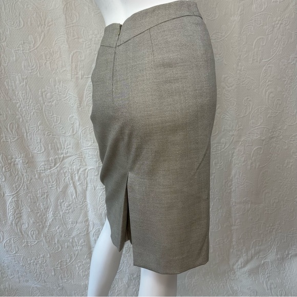 MaxMara Tan Stretch Wool Pencil Skirt - Picture 8 of 13